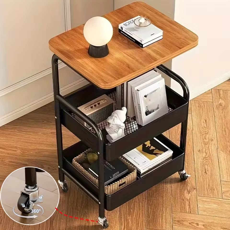 Multi-Functional Square Coffee Table with Lift Top Modern Wood Design for Living Room