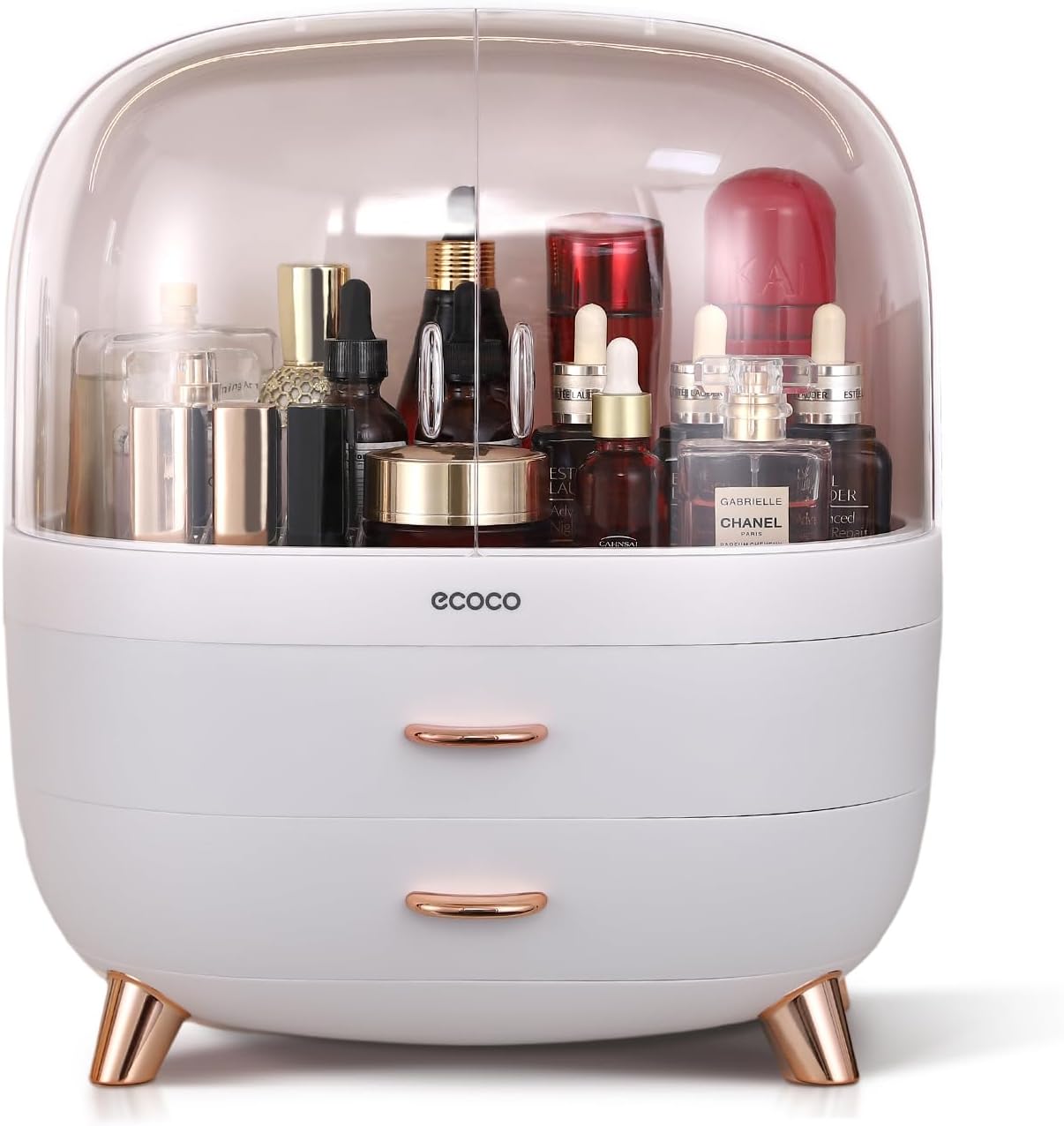 Skincare and Makeup Organizer Storage with 2 Layer Box
